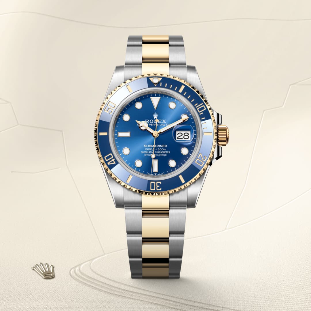Rolex Submariner em aço e ouro, M126613LB-0002 | Dryzun Joias
