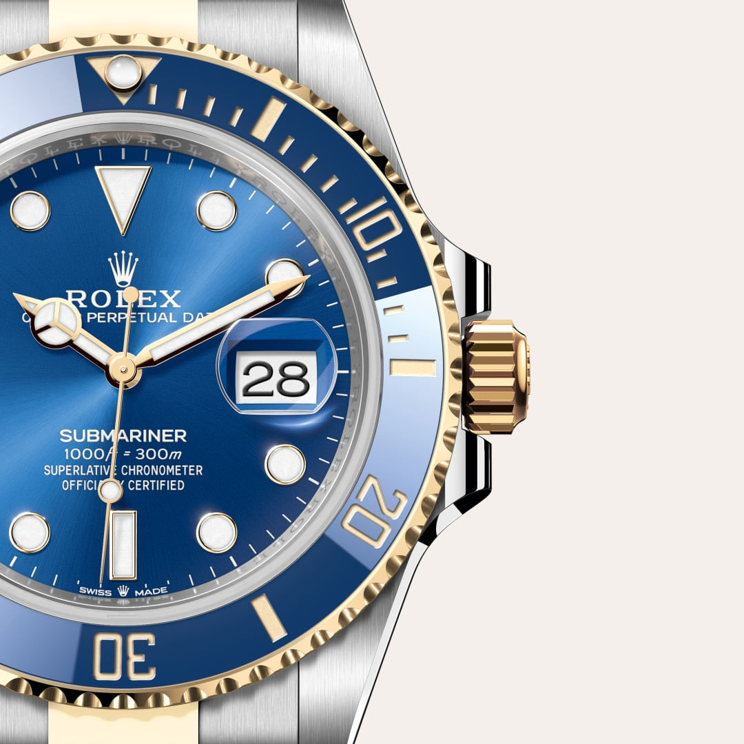 Rolex Submariner em aço e ouro, M126613LB-0002 | Dryzun Joias